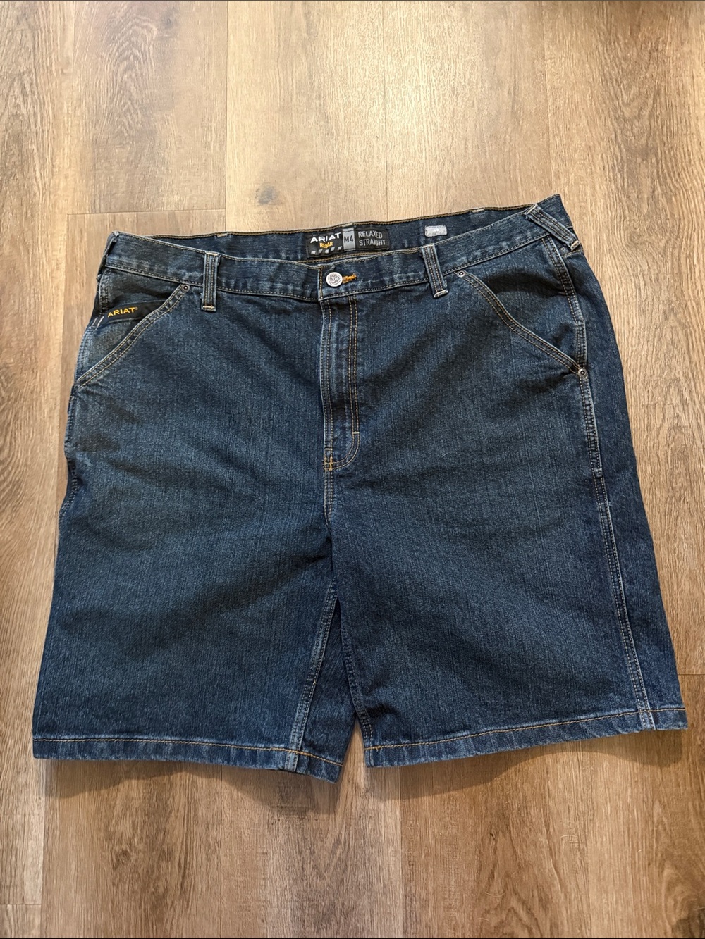 ARIAT rebar durastretch phantom denim utility short size 40